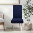 thumbnail image 3 of Limited Time Violete Solid Color Brushed High Elastic Chair Cover Soft And Comfortable Chair Seat Cover -proof And Dirt- Chair Slipcover Suitable For Dining Chair, 3 of 5