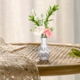 thumbnail image 4 of Plant Pots Planters Retro Transparent Glass Small Vase Vase Desktop Dried Flower Decorative Vase French Light Flower Set Flower Pots Garden Planters Indoor Outdoor Plant Containers, 4 of 7