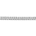 thumbnail image 3 of 14k White Gold 18 Inch 4.75mm Curb Chain Necklace Pendant Charm Beveled, 3 of 9