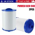 thumbnail image 1 of Replacement Spa Filter Cartridge, SAE Thread Screw-in Filter For Hot Tub, Easy To Clean And Replace, Heavy-duty Polyester For Your Spa Or Hot Tub Area (2pcs), 1 of 5