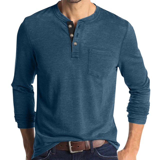 Yuyuzo Chandails en Molleton pour Hommes à Boutons Quart, Col Rond, Chandail Ample, Décontracté, Confortable, Uni