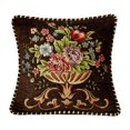 thumbnail image 1 of GROWTH TANK 19x19inch Jacquard Pillow Cover Machine Wash Floral Pattern Pillowcase for Sofa, Coffee, 1 of 9