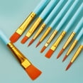 thumbnail image 4 of Musbetu 10Pcs Artist Paint Brushes with Long Handle Soft Bristles Strong Absorbency Watercolor Round Pointed Multifunction Artists Paint Brush Set, 4 of 7