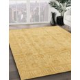 thumbnail image 2 of Ahgly Company Indoor Square Abstract Chrome Gold Yellow Oriental Area Rugs, 6' Square, 2 of 6