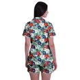 thumbnail image 4 of Moomaya Pyjama pour Femmes Imprimé, Ensemble Deux Pièces à Col Cranté avec Short, 4 of 6