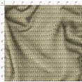 thumbnail image 4 of Soimoi Beige Cotton Jersey Fabric Flower & Rabbit Folk Art Decor Fabric Printed Yard 58 Inch Wide, 4 of 5