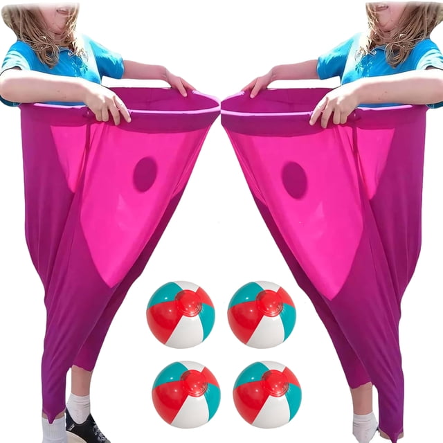 VONKY Parent Child Pitching Game Granny Pants Courtyard Game Set Suitable For Children And Adults. Rose Red