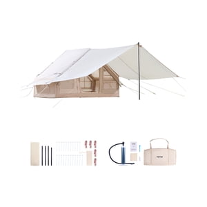 VEVOR Inflatable Tent for Camping 3-5 Person Glamping Tent with Pump Canopy