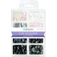 thumbnail image 2 of Multicraft Cup Sequins 7mm 16g B&W Classic, 2 of 2