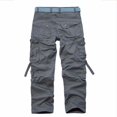 thumbnail image 3 of AherBiu Men's Cargo Pants Relaxed Fitted Workout Hiking Pants with Multi Pockets Outdoor Stretch Work Pants, 3 of 7