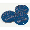 thumbnail image 3 of Inkdotpot Pack Of 100 Let Love Sparkle Wedding Favor Paper Tags Craft Real Rose Gold Foil Hang Tags, 3 of 6