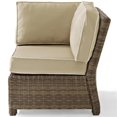 thumbnail image 2 of Pemberly Row Chaise d'Angle de Patio en Osier, Brun et Sable, 2 of 7
