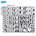 thumbnail image 2 of Uxcell Alphabet Letters Numbers Stickers, 6 Sheets Self Adhesive Large Decal, White, 2 of 6