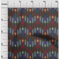thumbnail image 1 of oneOone Soie Tabby Tissu Rayé Ikat Décor Tissu Imprimé BTY 42 Pouces de Large, 1 of 1