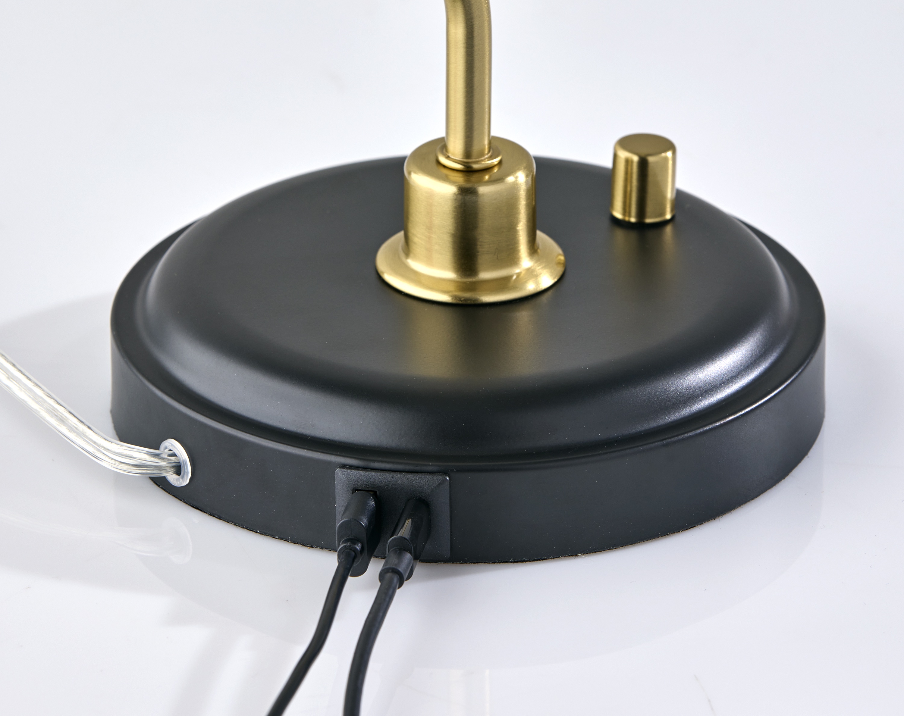 Lampe de bureau Better Homes & Gardens 45,7 cm (18 po) noire et dorée, design moderne