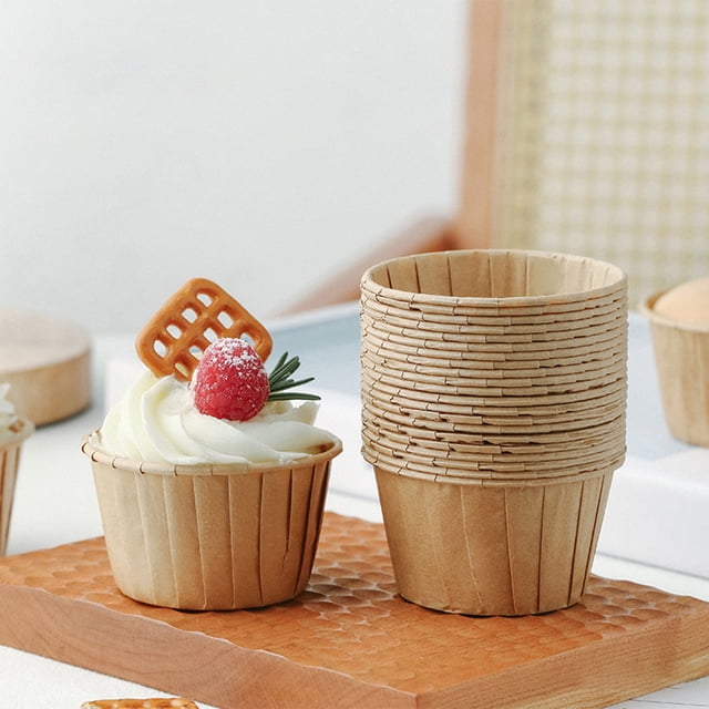 Cupcake Cup Disposable Lidless Baking Paper Cake Box Packaging Box Special Baking Resistance Of 50 Sets