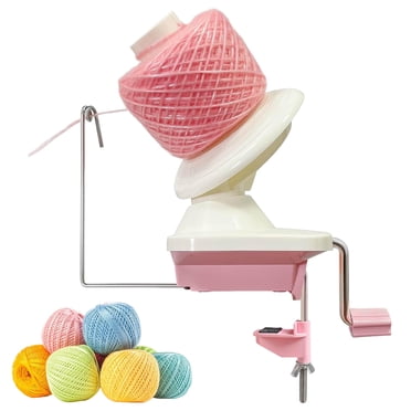 Wekvgz Yarn Ball Winder Easy to Install Yarn Winder Sturdy Yarn Cake Winder Efficient Yarn Spinner Wool Winder Non Slip ABS Yarn Winder for Knitting Enthusiast