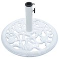 thumbnail image 3 of vidaXL Umbrella Base White 12 kg 48 cm Cast Iron, 3 of 5