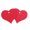 Red, variant on Miangastore 100Pcs Heart Shaped Red Hearts for Nursery Children and Students