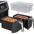 thumbnail image 5 of Air Fryer Rack Multifunction Three Layer Stackable Compatible with NINJA Foodi Dual Zone Oil-Free Fryer [AF400EU]/[AF300EU], Air Fryer Accessory, 5 of 5