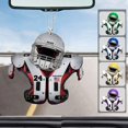 thumbnail image 4 of Car Adornment Present with Helmet Chic Sturdy Football Pendant, 4 of 4