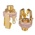 thumbnail image 1 of 2 Pack 1/4" Mono Prise d'Entrée pour la Sortie de Prise Basse Électrique 6.35mm Accessoires, 1 of 8