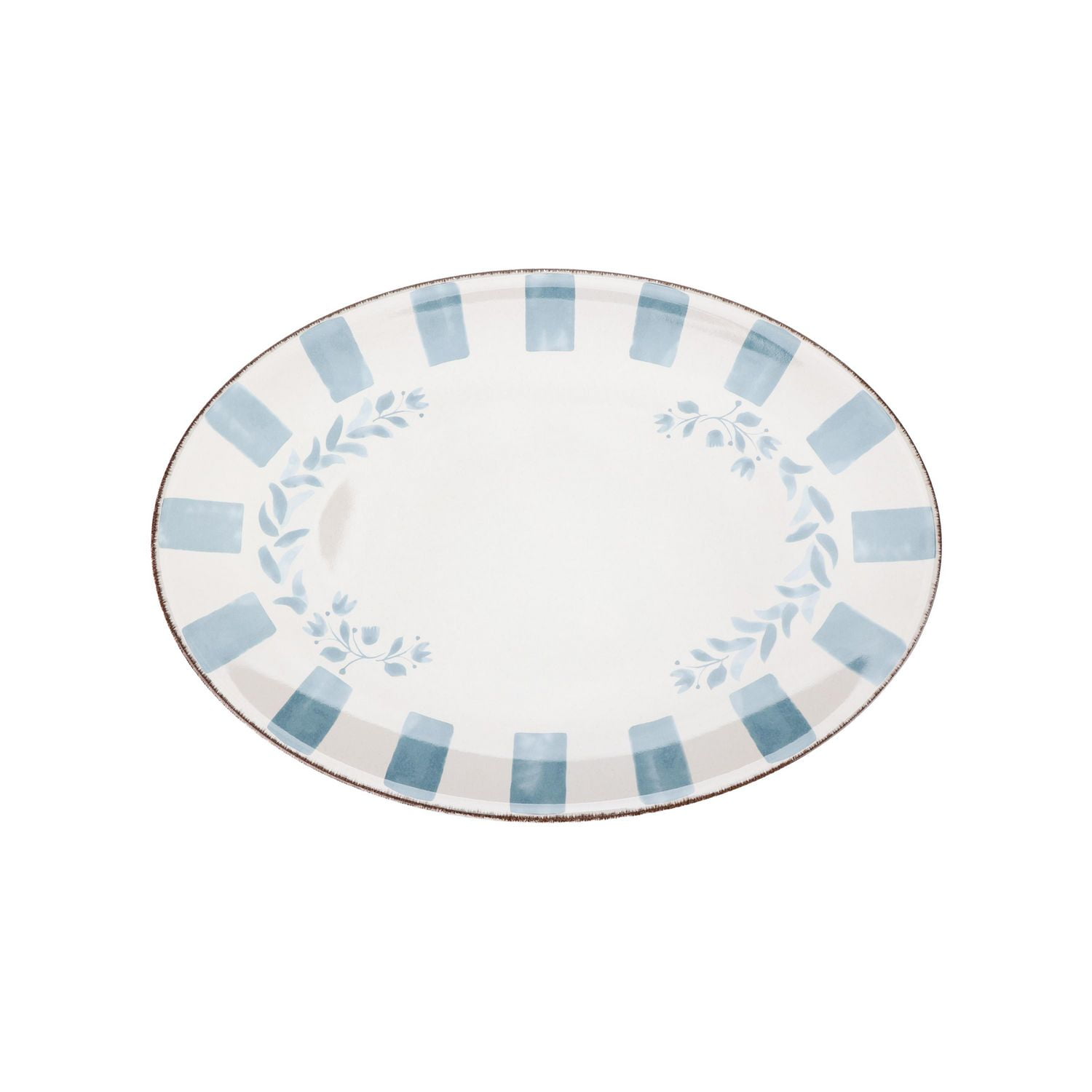 Better Homes & Gardens Bamboo Melamine Plattter Assorted Colour, 18in 1pc