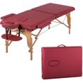 thumbnail image 1 of Table de Massage Portable Lit de Massage Lit de Spa Hauteur Réglable Table de Massage Table de Massage 2 Plis 73 Pouces de Long 28 de Large Table de Massage Berceau Salon Facial Lit de Tatouage, 1 of 7