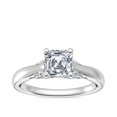 thumbnail image 1 of 1.20 Carat Excellent Asscher Cut Real Diamond New Design Solitaire Ring for Wedding Solid 18K White Gold Size 11, 1 of 8