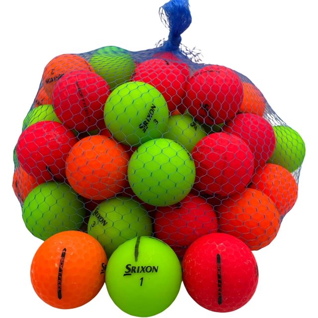 Golf Ball Planet - Srixon Soft Feel Recycled Golf Balls (3A/Good, 50 Pack, Matte Color Mix)