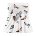thumbnail image 3 of Women‘s Strapless Tank Tops Sleeveless Pleated Gradient Color Ladies Summer Boho Print Loose Fit Pullover, 3 of 6