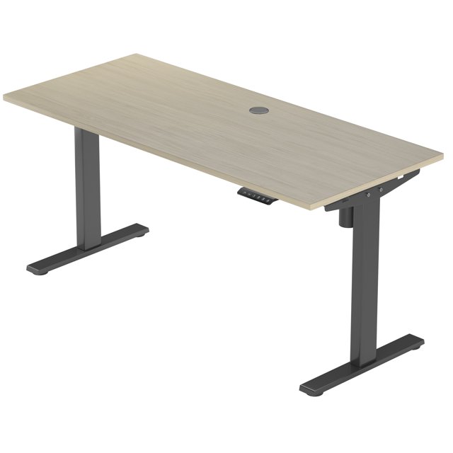 PROGRESSIVE DESK Standing Desk 48x30 - Electric Adjustable Height Stand Up Desk - One Piece Top
