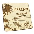 thumbnail image 3 of Rustic Wedding Save The Date Wooden Magnet 10 Custom Engraved Wooden Magnet Personalized Gift, 3 of 3