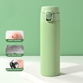 thumbnail image 1 of EGNMCR Tasses Portables et à la Mode Gobelet d'Eau en Acier Inoxydable pour Hommes et Femmes avec Poignée Couvercle à Ressort Gobelet Isotherme Bouteille d'Eau 450 ml, 1 of 6