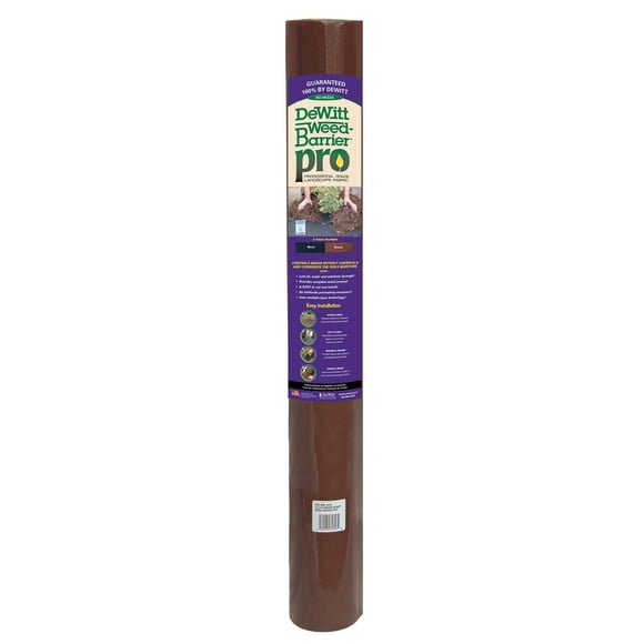 DeWitt Weed-Barrier Pro Brun 3 oz Tissu Paysage, Lutte contre les Mauvaises Herbes Robuste, 4 x 300 Pieds