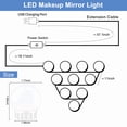 thumbnail image 3 of Mirror Light With Touch Dimmer Makeup Table Mirror Led Light Bedroom Decor 2/6/10/14 Led Bulbs Light ,Widely Use, 3 of 7