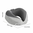 thumbnail image 4 of Sentmoon Neck Pillow for Travel Travel Pillows Neck Pillow for Traveling 4pc Set Travel Pillow Memories Foam Travel Neck Pillow with Eye Mask Earplugs Storage Bag for Plane Car Home Recliner Use, 4 of 7