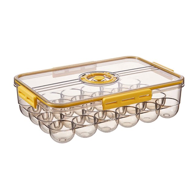 Square Refrigerator Storage Box Reusable Plastic Kitchen Fresh Keeping Case - A