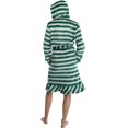 thumbnail image 3 of Harry Potter Juniors' Slytherin Striped Hooded Plush Fleece Robe (SM), 3 of 4