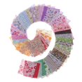 thumbnail image 1 of simhoa 50 Pcs 10x10cm Ensemble de Tissu en Coton Patchwork Pré-Découpé Carré Couture DIY, 1 of 8