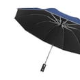 thumbnail image 2 of EGNMCR Camping & Hiking Portable Windproof Compact Travel Umbrella LED Flashlight Handle Auto Umbrella With Reflective Tape Aluminum Alloy Umbrella folding umbrella, 2 of 6