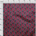 thumbnail image 2 of oneOone Coton Bio Popeline Sergé Feuilles & Imprimé Floral Imprimé par Yard 42 Pouces de Large, 2 of 4