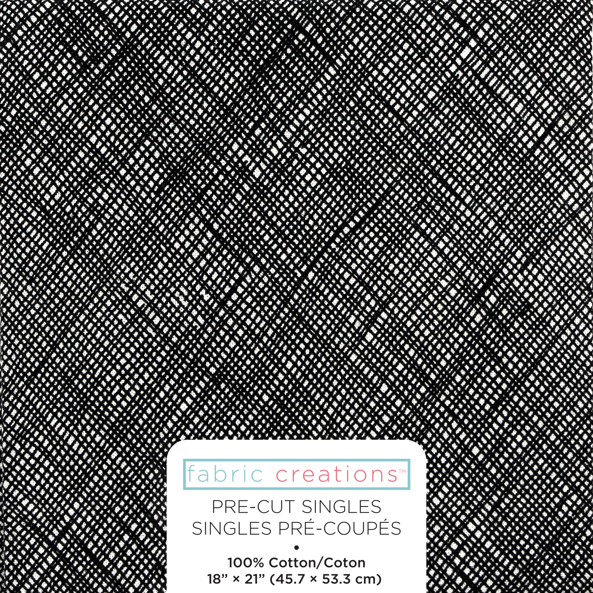 FABRIC CREATIONS uni blanc coupon fat quarter 45.7 × 53.3 cm (18 × 21 po)