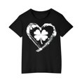 thumbnail image 1 of FAIWAD Hauts pour Enfants pour la Saint-Patrick Manches Courtes Col Rond Ample Confortable Chandail Garçons Filles T-Shirts Imprimés Mignons, 1 of 4