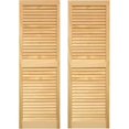 thumbnail image 1 of Pinecroft SHL59 Exterior Louvered Shutters 15 x 59 in., 1 of 3
