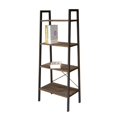 thumbnail image 1 of Jessar - Shelving Unit with 4 Shelves, Metal Frame, From the Guilio Collection, Brown, 1 of 3