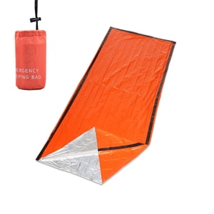 Amdohai Portable Thermal Emergency Sleeping Bag with Compression Storage Sack for Camping Exploring