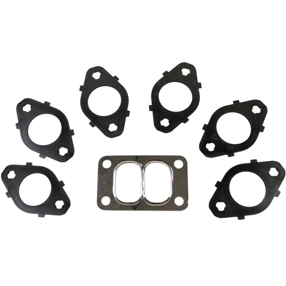BD Diesel Joint de Collecteur d'Échappement 1045986 Kit de Joints de Collecteur d'Échappement; pour Utilisation avec Collecteur Central Dodge; avec Joints de Port et Joint de Bride Turbo
