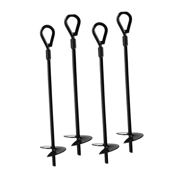 DOLITY 4Pcs Ground Anchors Anchor Hook Tent Pegs for Outdoor Car Ports Camping Tent 38 cm