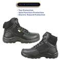 thumbnail image 3 of vangelo ASTM and CSA Approved Steel Toe Men Safety Boot ETHAN-3 Puncture and Toe Protection Non-Slip Black Size 9.5W, 3 of 5